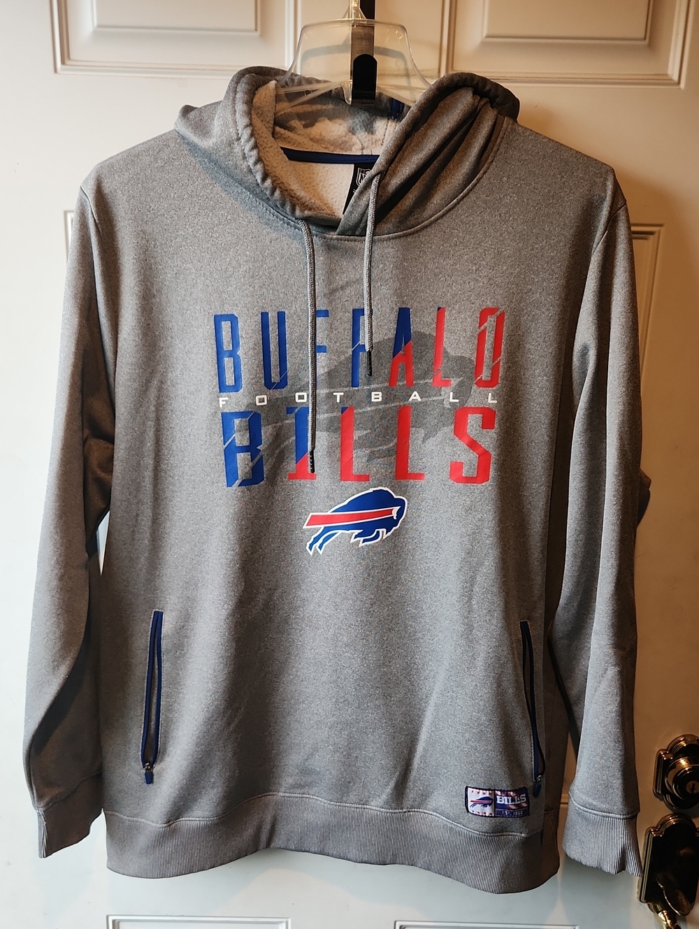NFL Buffalo Bills Gray Logo Hoodie Size XL